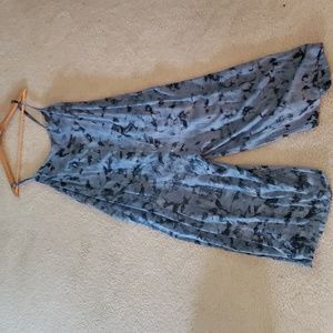 Cost Plus World Market Blue Tie-Dye Jumpsuit
